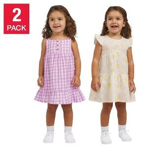 Koala Baby Girls Size 9 Months 2 Pack Dress Sundresses & Diaper Covers NWT